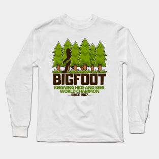 UFO CHRONICLES PODCAST - Bigfoot Hide & Seek World Champion Long Sleeve T-Shirt